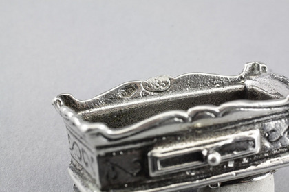 Dutch Antique Silver Miniature Toy Scale -